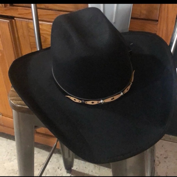 Black Cowboy Hat unisex western Rodeo